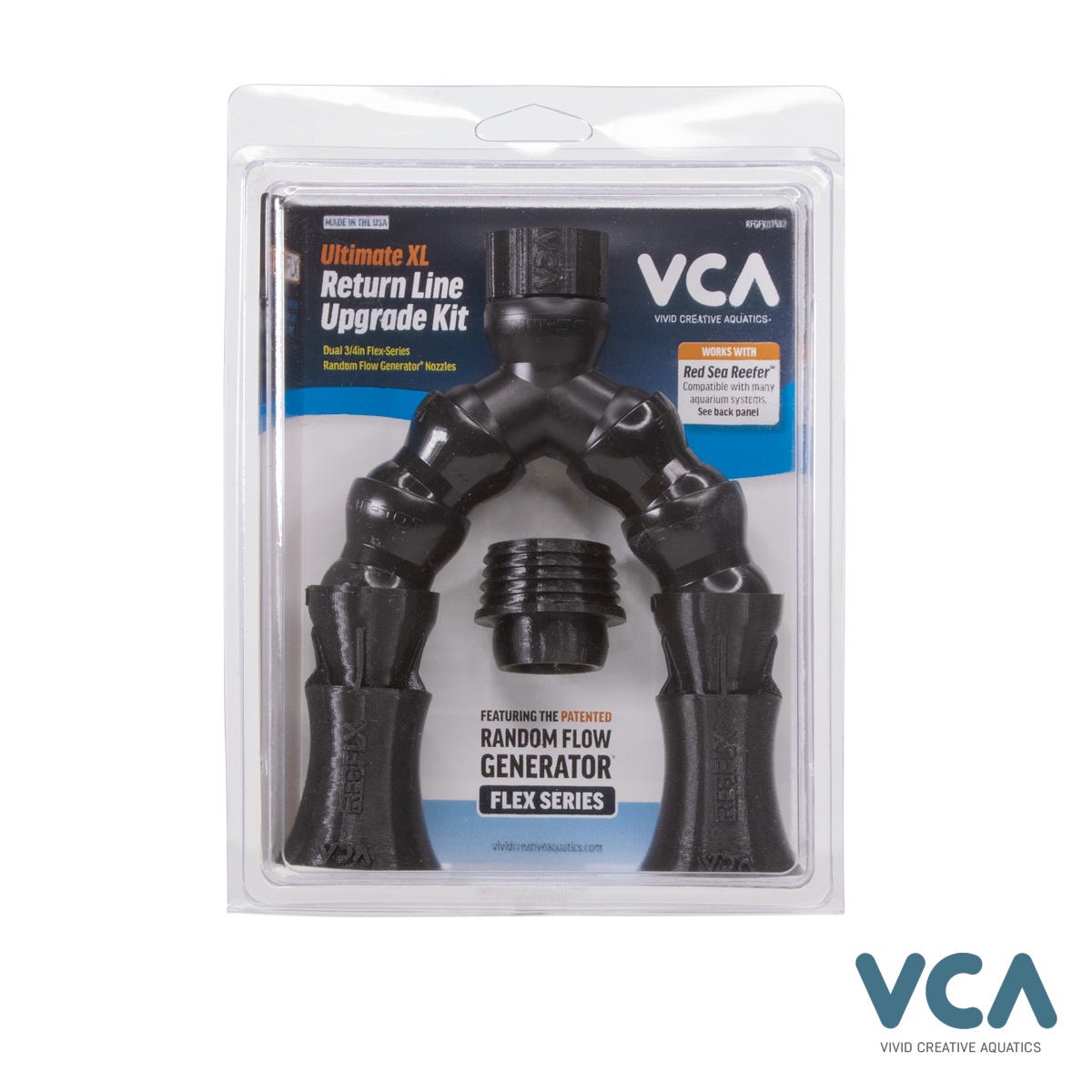 VCA Ultimate XL Return Line Upgrade Kits - Dual 3/4" Flex-Series Random Flow Generator Nozzles