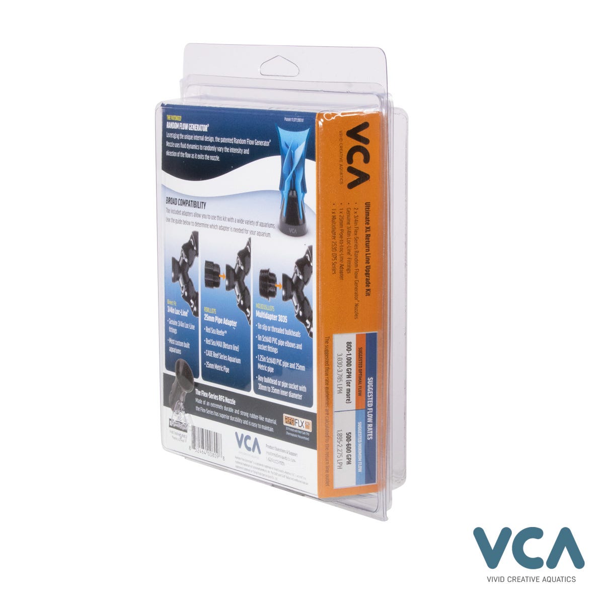 VCA Ultimate XL Return Line Upgrade Kits - Dual 3/4" Flex-Series Random Flow Generator Nozzles