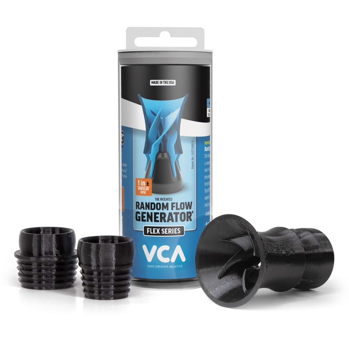 VCA Flex Series -1" Random Flow Generator Nozzle w Modular Hose Fitting