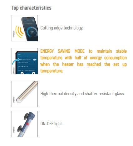 SICCE SCUBA ContactLess 200 Submersible Heater - 200 Watt