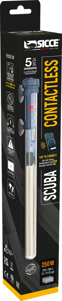SICCE SCUBA ContactLess 250 Submersible Heater - 250 Watt