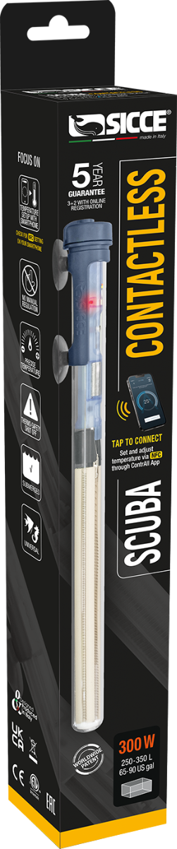 SICCE SCUBA ContactLess 300 Submersible Heater - 300 Watt