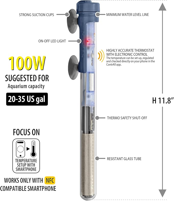 SICCE SCUBA Preset 100 Submersible Heater - 100 Watt