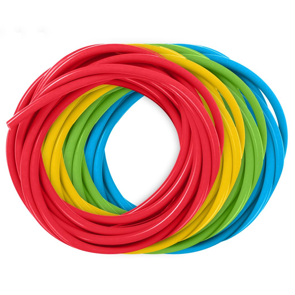 Simplicity HD Silicon Dosing Tubing 4-PK Green-Red-Yellow-Blue 10ft each