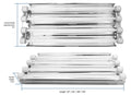 Reef Brite Supra SlimLine Quad T5 Fixture 48"