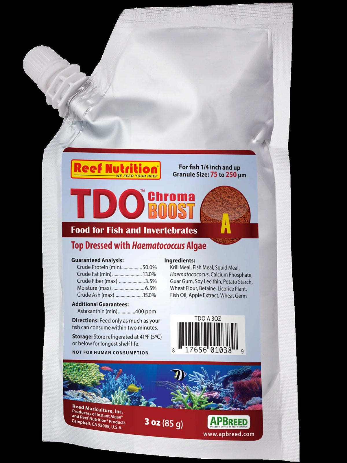 Reef Nutrition Chroma Boost A (75-250µm) 3 oz