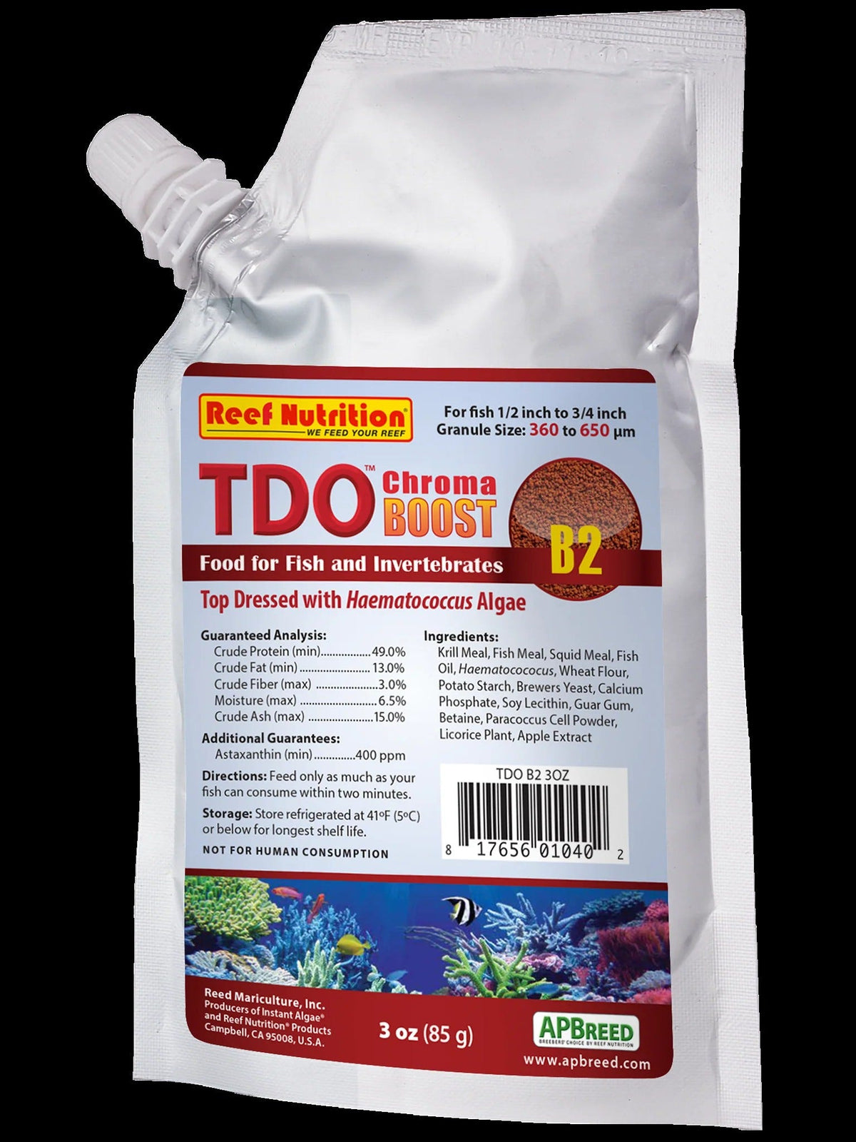 Reef Nutrition Chroma Boost B2 (360-650µm) 3 oz