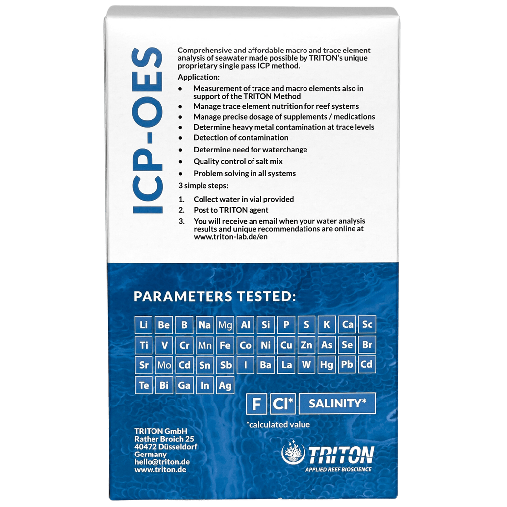 Triton Lab ICP-OES Test - Laboratory Seawater Analysis