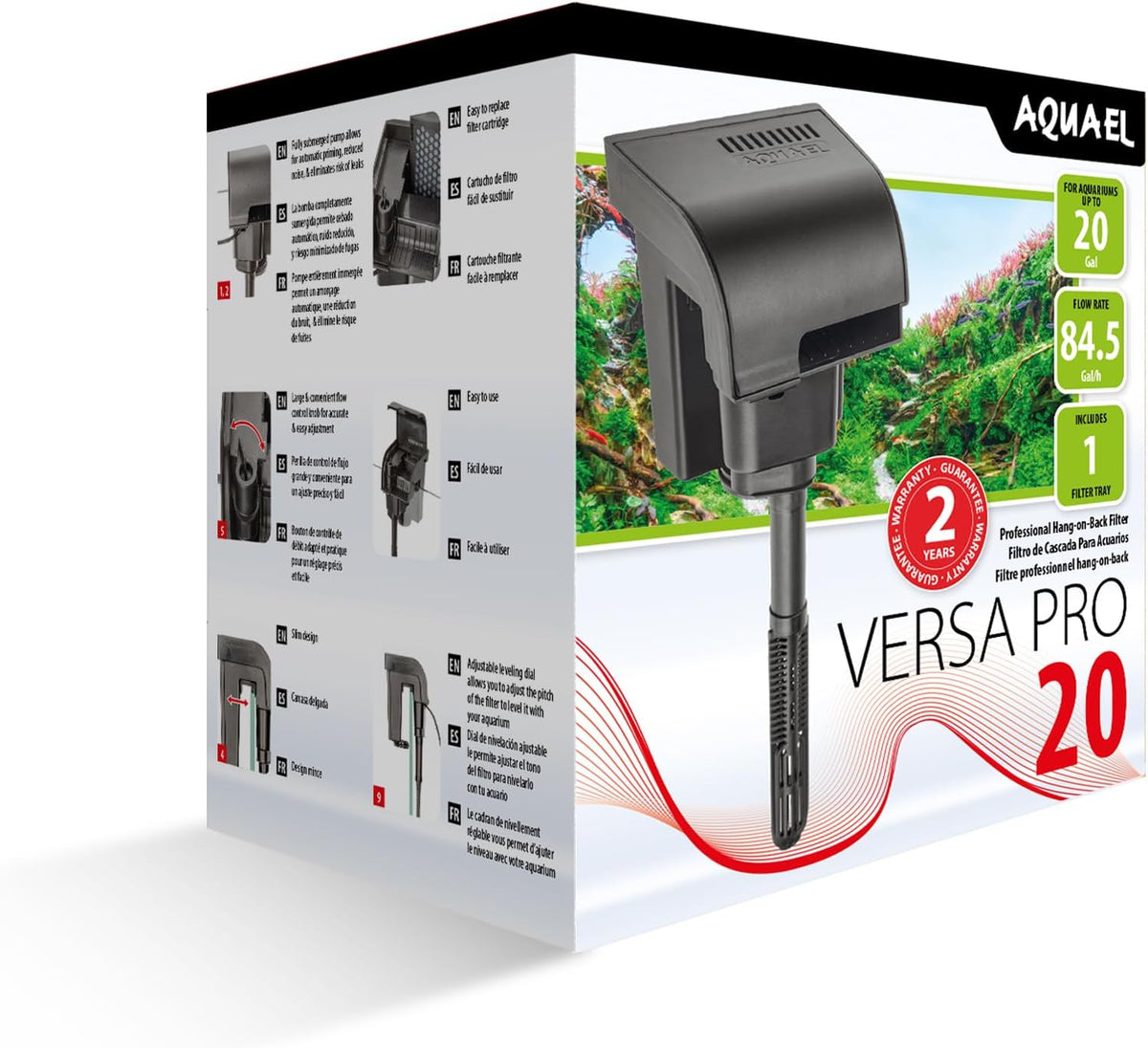 Aquael Versa PRO 20 Hang-on-Back Filter
