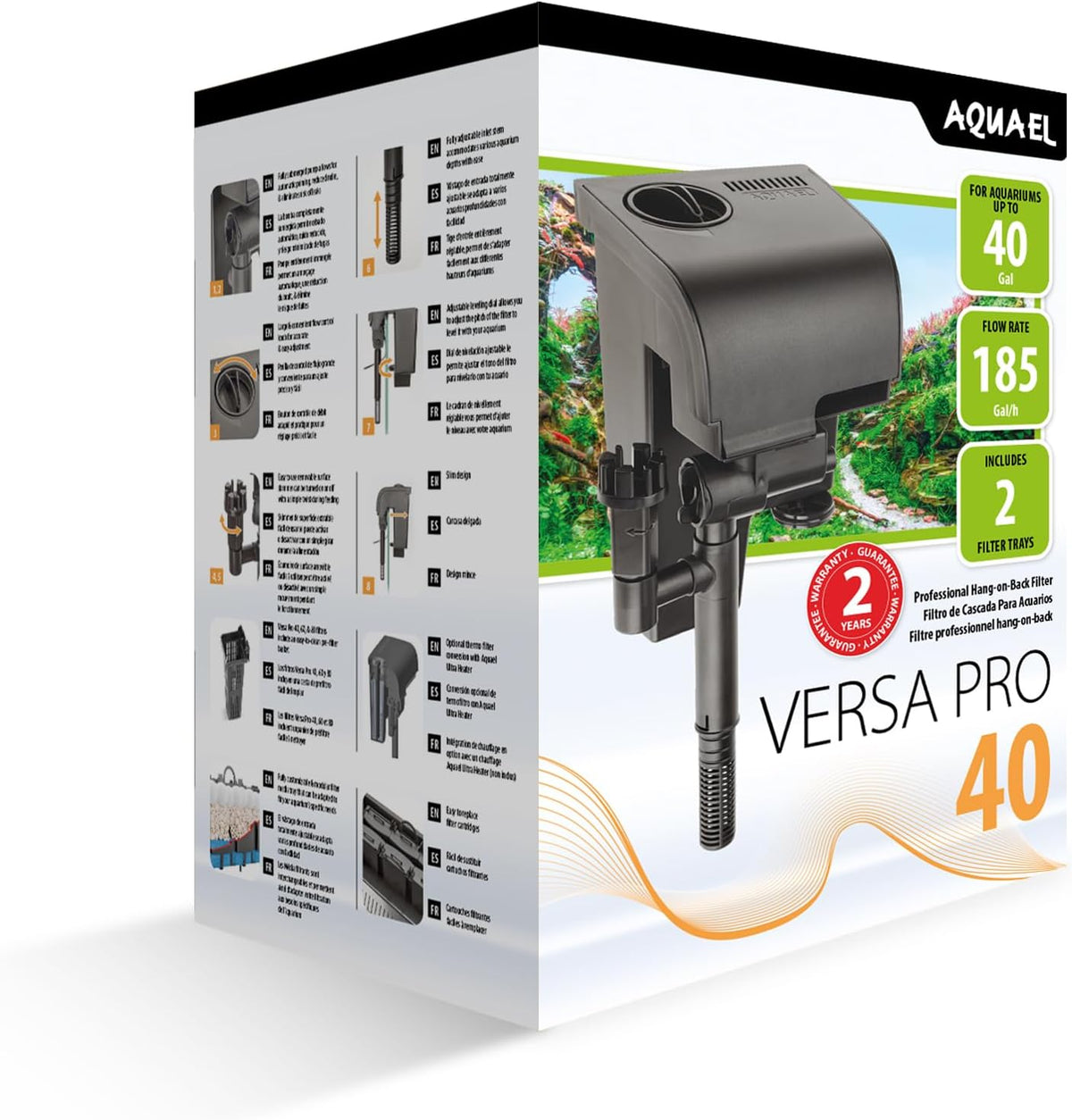 Aquael Versa PRO 40 Hang-on-Back Filter
