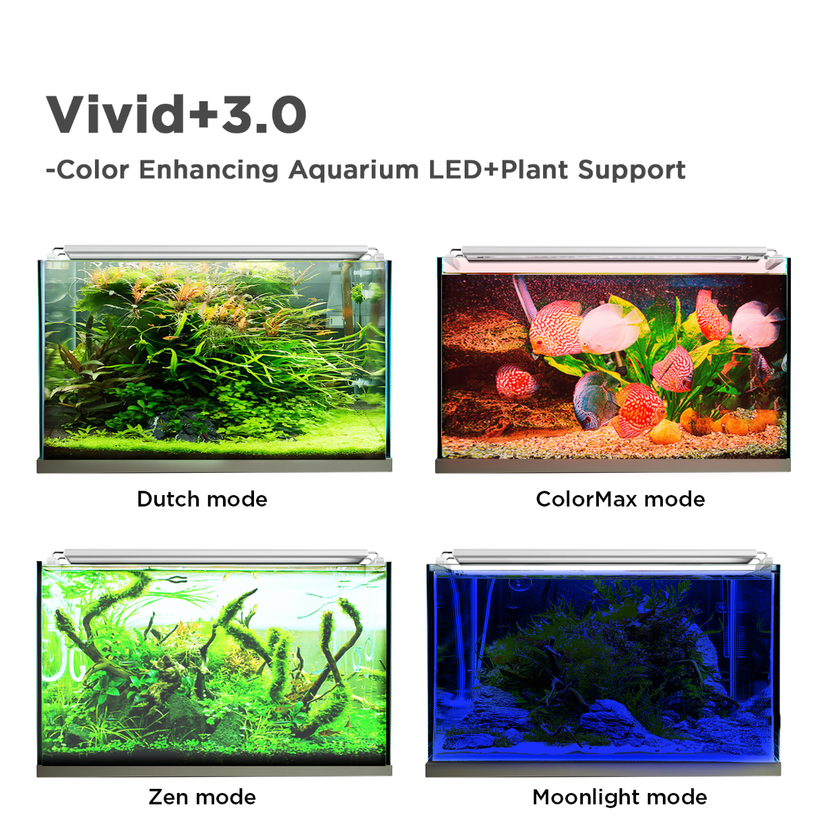 Finnex 12" Vivid Plus 3.0 Color Enhancing  LED Light