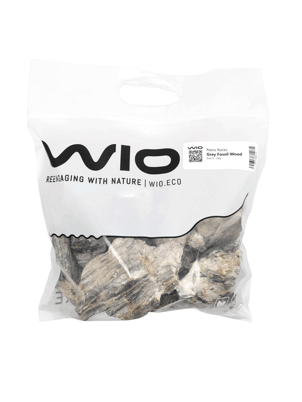 WIO Nano Rocks - Grey Fossil Wood