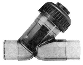1 1/2" Clear Y Check Valve